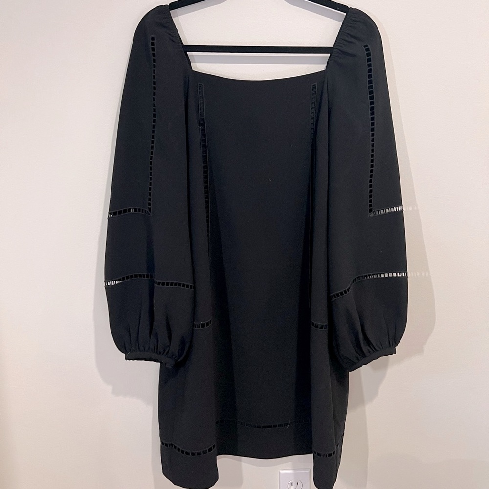 Retro long sleeve baby doll shift dress. Very 1960s feel. Size 8